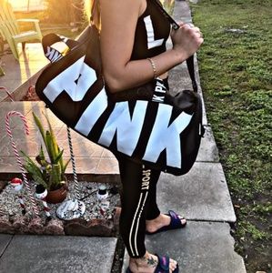 Brand new Pink Black and white bag